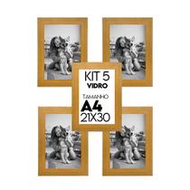 Porta retrato de Vidro 21x30cm Kit com 5 Unidades Lembrancinha de Festa