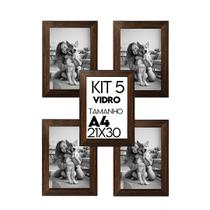 Porta retrato de Vidro 21x30cm Kit com 5 Unidades Lembrancinha de Festa
