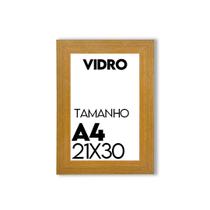 Porta Retrato de Vidro 21x30cm Moldura para Fotos uso na Vertical e Horizontal