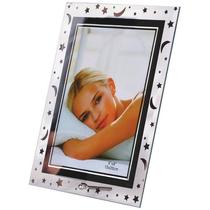 Porta-retrato De Vidro Estrela E Lua 15x20 Cm Porta-retrato De Vidro Estrela E Lua 15x20 Cm