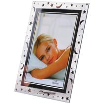 PORTA-RETRATO de Vidro Estrela e Lua 15X20 CM PORTA-RETRATO de Vidro Estrela e Lua 15X20 CM