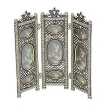 Porta Retrato de Zamac 4 Fotos Biombo Rojemac