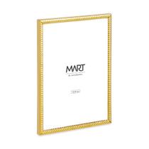 Porta Retrato Decorativo Borda Dourada em Metal 10 x 15 cm