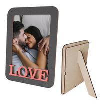 Porta Retrato Decorativo LOVE em MDF Amor e Estilo para Presentear Dia dos Namorados Porta Retrato Decorativo LOVE em MDF Amor e Estilo para Presentear Dia dos Namorados