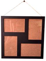 Porta-Retrato Decorativo para 4 Fotos 10x15 cm MDF com Acabamento Preto preto 4 foto pendurar