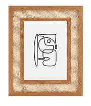 Porta Retrato Decorativo Parede Mesa Luxo com Moldura em Em Rattan e MDF Mart 15x20cm Porta Retrato Decorativo Parede Mesa Luxo com Moldura em Em Rattan e MDF Mart 15x20cm
