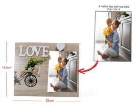 Porta Retrato Dia dos Namorados 10x15 Mural Love Namorada