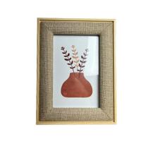 Porta retrato em mdf acabamento em linho - 10x15