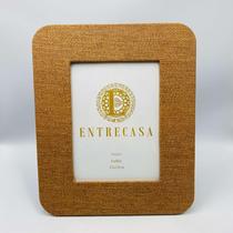 Porta Retrato em MDF borda arredondada Palha Cestaria G (15x20cm- caramelo) Porta Retrato em MDF borda arredondada Palha Cestaria G (15x20cm- caramelo)