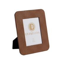 Porta Retrato Em Mdf E Pu Caramelo 15X20cm - Entrecasa