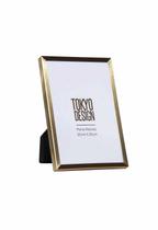 Porta Retrato em Metal e Vidro 10x15 Moldura Lisa - Tokyo Desing