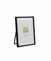 Porta Retrato Em Metal E Vidro Para Foto 10X15 Moldura Preto Porta Retrato Em Metal E Vidro Para Foto 10X15 Moldura Preto