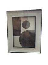 Porta retrato em poliestireno preto e branco - 10 x 15