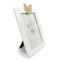 Porta Retrato em Poliresina Butterfly Branco Pequeno - Tuut Porta Retrato em Poliresina Butterfly Branco Pequeno - Tuut
