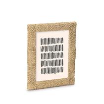 PORTA-RETRATO EM POLIRESINA ESTILO FIBRA NATURAL 15X20cm