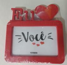 Porta Retrato Eu Amo Você Romântico 10x15 Cm Mesa Presente VERMELHO - NACIONAL
