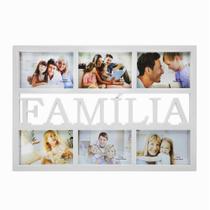 Porta Retrato Familia Parede 6 Fotos Mural 10x15cm - Moment