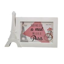 Porta Retrato Foto 10x15 Torre Eiffel Paris Branco