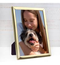 Porta Retrato Foto 15x20 Dourado Metal