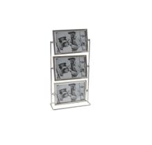 Porta Retrato Giratório 6 Fotos Horizontal 10 X 15 Metal