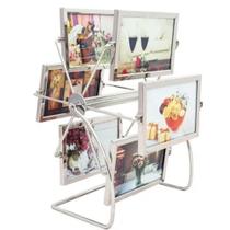 Porta Retrato Giratorio De Metal Para 12 Fotos 10x15 Porta Retrato Giratorio De Metal Para 12 Fotos 10x15