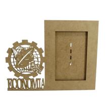 Porta Retrato gravata Economia MDF 3mm cru