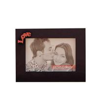 Porta Retrato Horizontal Preto 10X15 Love Geniale 16