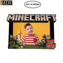 Porta Retrato Infantil 3d Minicrafit Fotos 10x15 Kit 10 Un. Aniversário Mdf Adesivado
