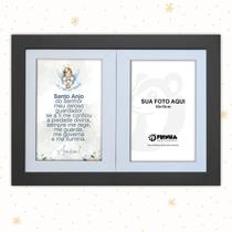 Porta Retrato Infantil com Oração do Santo Anjo ou do Menino Jesus foto 10x15cm