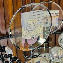 Porta-Retrato Infinity Prata 13x18cm - Moldura Decorativa Moderna e Flutuante