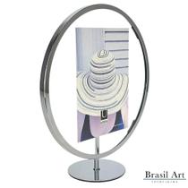 Porta-Retrato Infinity Prata 13x18cm - Moldura Decorativa Moderna e Flutuante