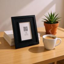 Porta Retrato Java 10x15 Moldura Foto Malha Quadro Preto Porta Retrato Java 10x15 Moldura Foto Malha Quadro Preto