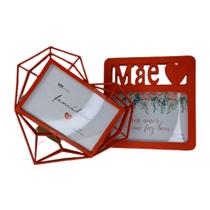 porta retrato kit conjunto 2 und mãe presente coração - Tok House porta retrato kit conjunto 2 und mãe presente coração - Tok House