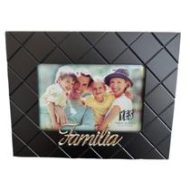 Porta Retrato Lembranças Familia MDF Preto Para Fotos 10x15 Porta Retrato Lembranças Familia MDF Preto Para Fotos 10x15