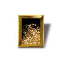 Porta Retrato linha luxo chanfrado dourado para fotos 15x21 (A5) - MP Molduras