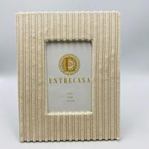 Porta Retrato Litras em Veludo P (10x15cm bege)