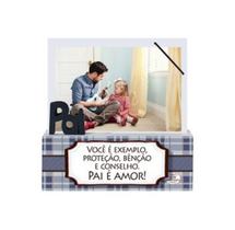 Porta Retrato Madeirinha "PAI VOCÊ É EXEMPLO"