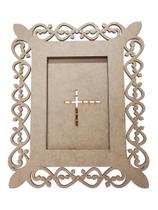 Porta Retrato Mdf Cru Foto 10X15 Design Provençal Arabesco Porta Retrato Mdf Cru Foto 10X15 Design Provençal Arabesco