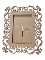 Porta Retrato Mdf Cru Foto 10X15 Design Vintage Baroque Porta Retrato Mdf Cru Foto 10X15 Design Vintage Baroque