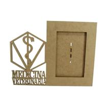 Porta Retrato Medicina Veterinária MDF 3mm cru