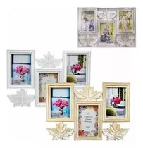 Porta Retrato Médio Folhas Para 3 Fotos 10x15 Cm Parede Porta Retrato Médio Folhas Para 3 Fotos 10x15 Cm Parede