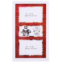 Porta Retrato Moldura Branca Para 2 Fotos 10X15cm Mickey e Minnie - Disney Porta Retrato Moldura Branca Para 2 Fotos 10X15cm Mickey e Minnie - Disney