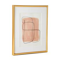 Porta retrato moldura dourada quadro decorativo mart 15 x 20