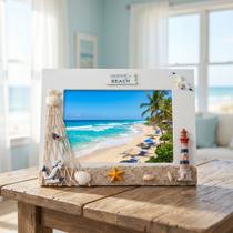 Porta Retrato Náutico Marítimo Decoração Casa De Praia 7x5 Farol