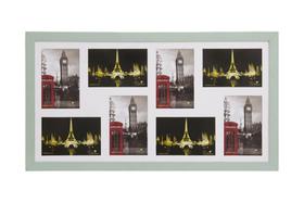 Porta Retrato Painel Multifotos Pop 8 Fotos 10X15 Verde Bebê Porta Retrato Painel Multifotos Pop 8 Fotos 10X15 Verde Bebê