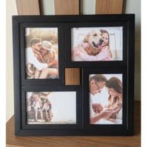 Porta Retrato Painel Quadro para 4 Fotos 10x15 com moldura Porta Retrato Painel Quadro para 4 Fotos 10x15 com moldura