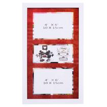 Porta Retrato Para 2 Fotos 10X15cm Mickey & Minnie Disney Porta Retrato Para 2 Fotos 10X15cm Mickey & Minnie Disney