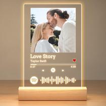 Porta-Retrato Personalizado Jkolalin com Placa Acrílica e Código Spotify Porta-Retrato Personalizado Jkolalin com Placa Acrílica e Código Spotify