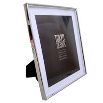 Porta Retrato Prata 20x25 Paspatur Metal Aço Inox Calisto