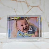Porta Retrato Premium Acessório de Decoração em Acrílico com Fixação por Elástico Ideal para Lembranças
